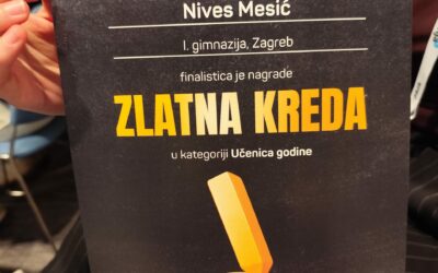 Voditeljica Volonterskog kluba Prve Nives Mesić – finalistica nagrade portala srednja.hr “Zlatna kreda” u kategoriji Najučenice!