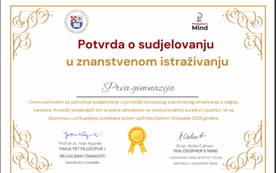 Sudjelovanje I. gimnazije u europskom znanstvenom istraživanju TEPACE